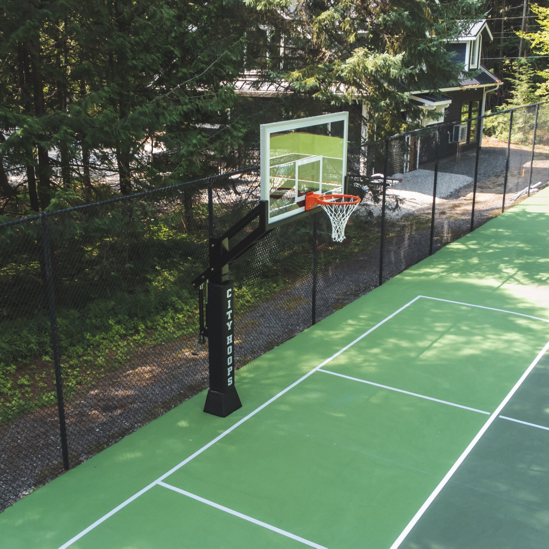 In-Ground Height Adjustable Hoops