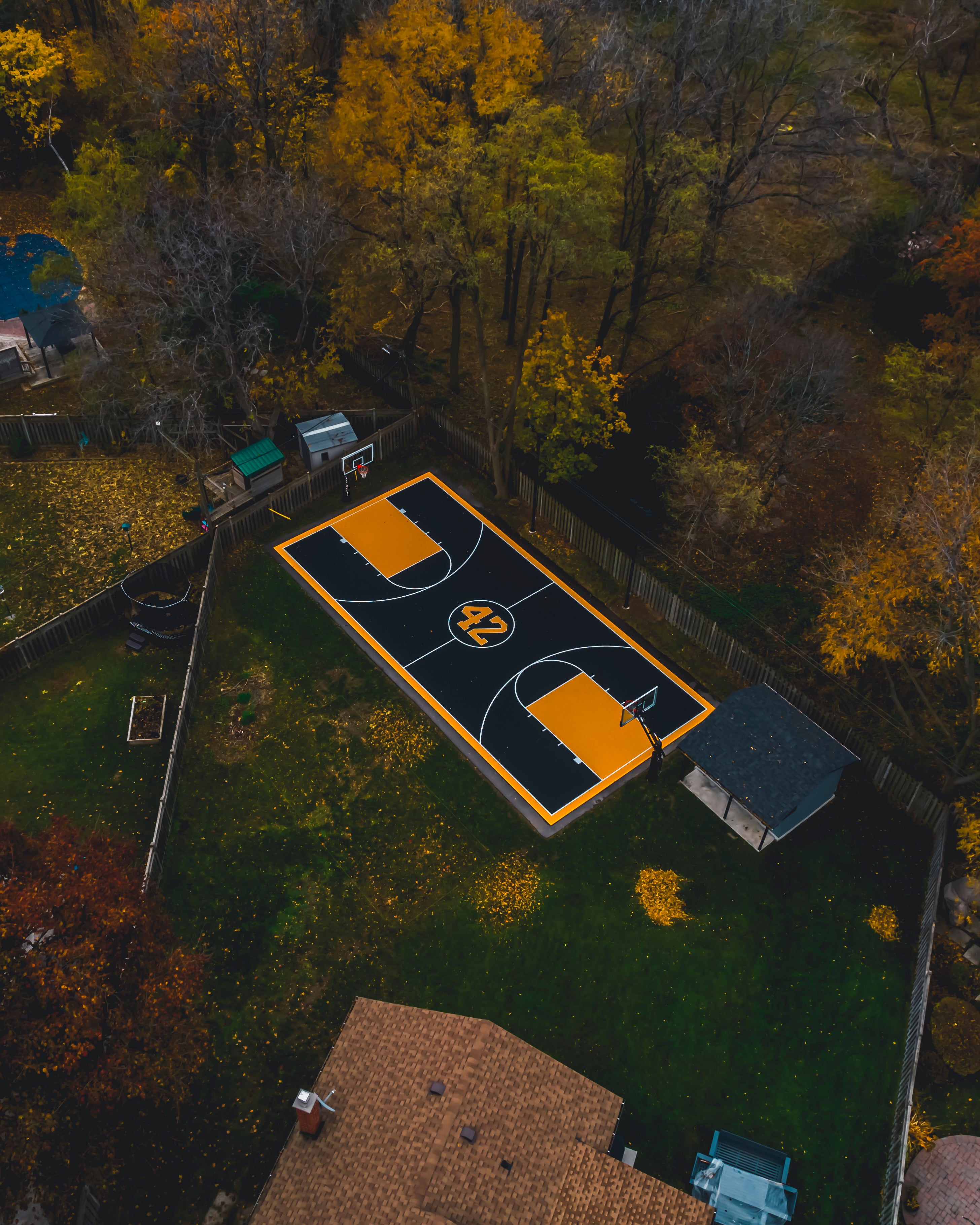 Basketball Court Kit - Full Court 35'9" x 65'4" (F11) - DIY Court Canada