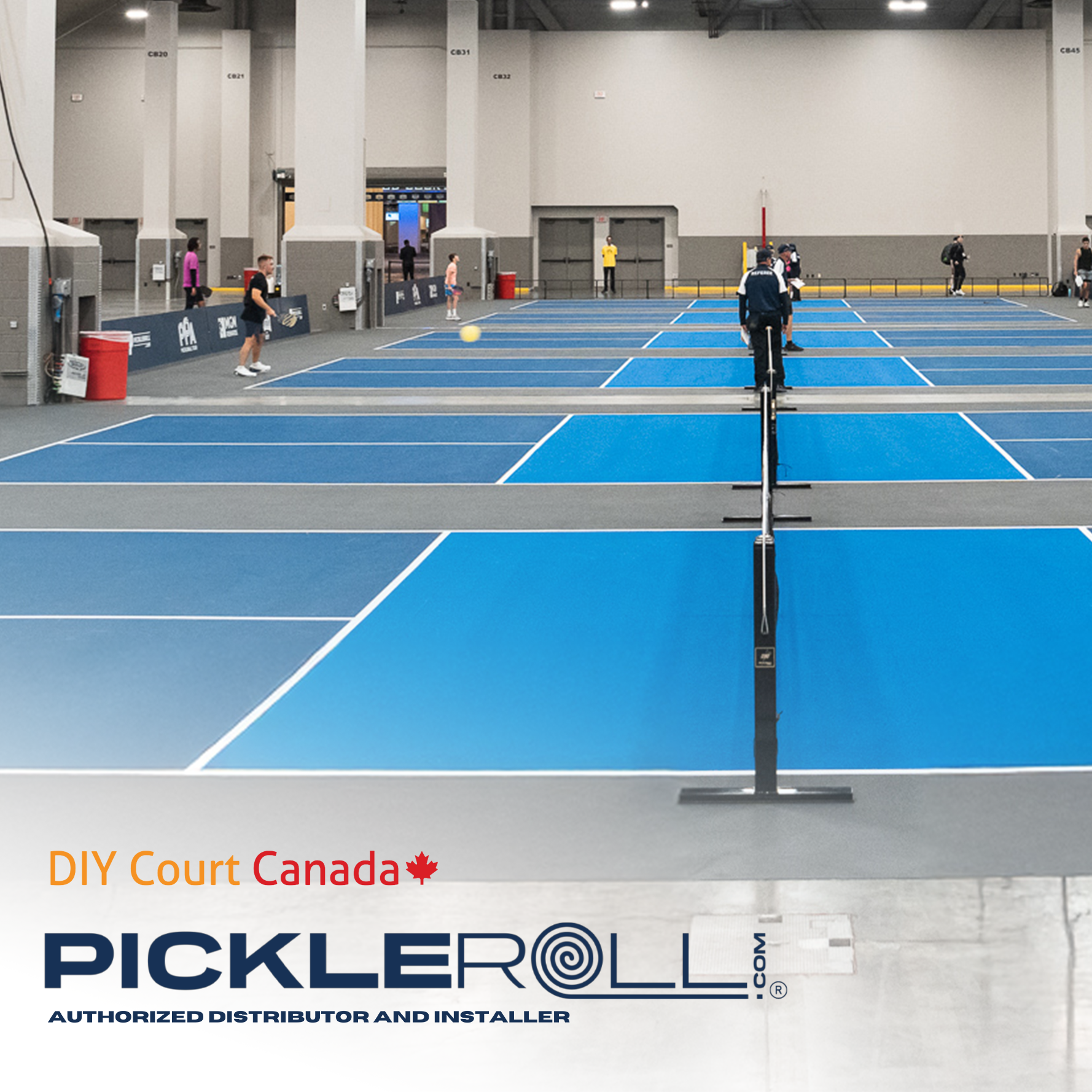 PickleRoll - Indoor Pickleball Court Kit - DIY Court Canada