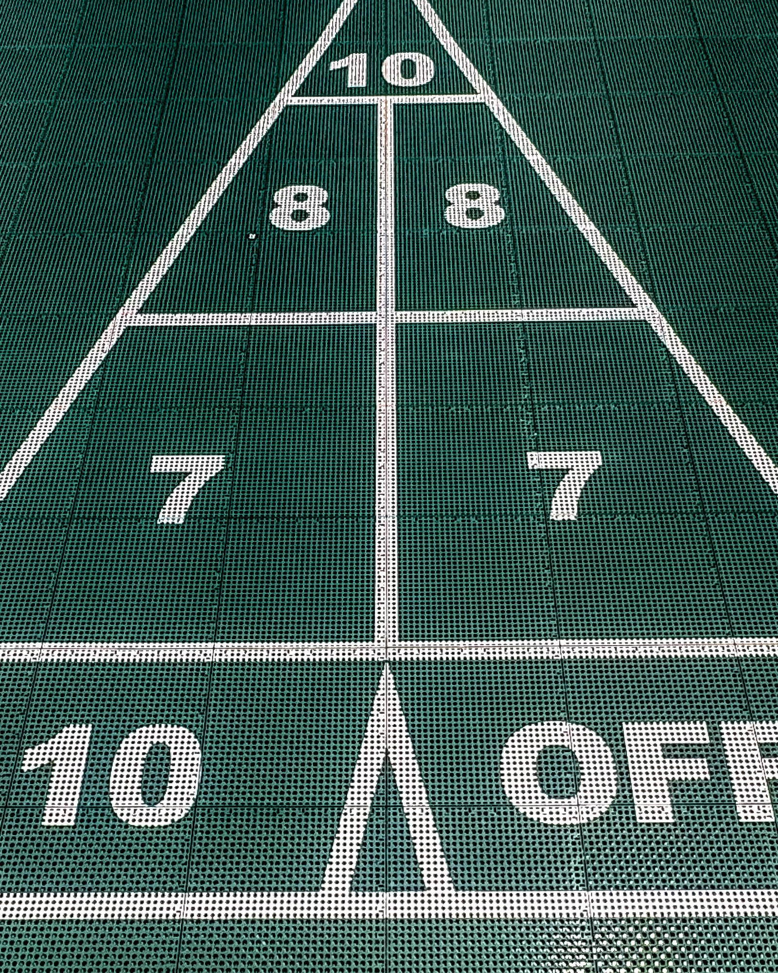 Shuffleboard Court Kit - 10'4" x 52'4" | HEXPRO Sport Tile (SC4)