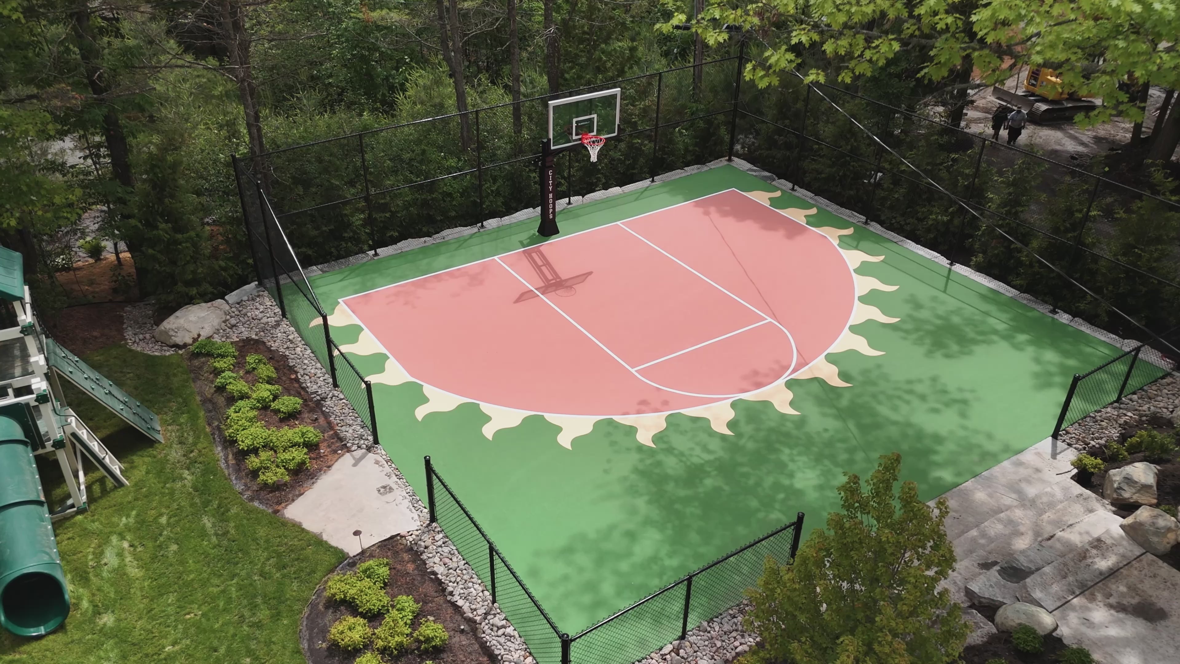 Load video: City Hoops Basketball Hoops