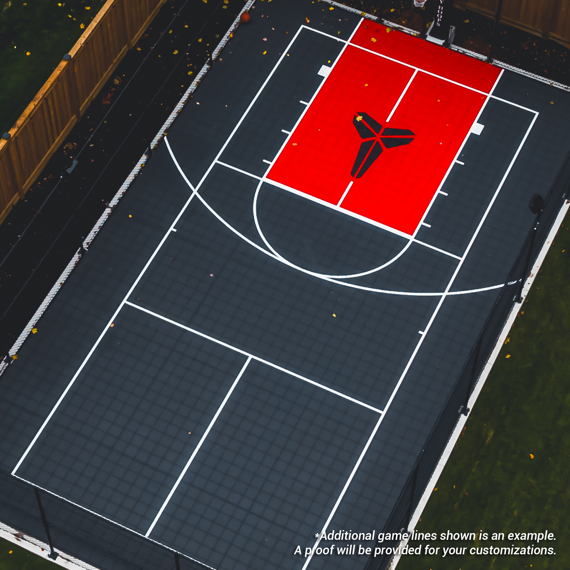 Basketball (Half Court) Lines - DIY Court Canada