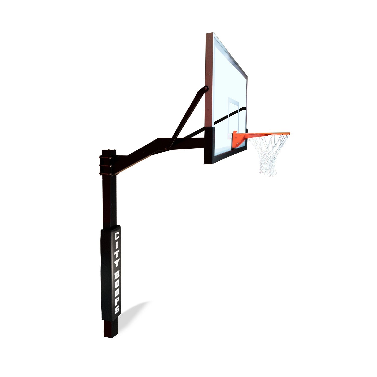 CITY HOOPS - Gooseneck+ Basketball Hoop - DIY Court Canada