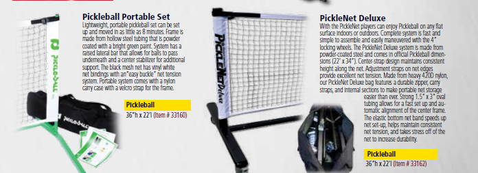Douglas Portable Pickleball Net - Set with Carry Bag - DIY Court Canada