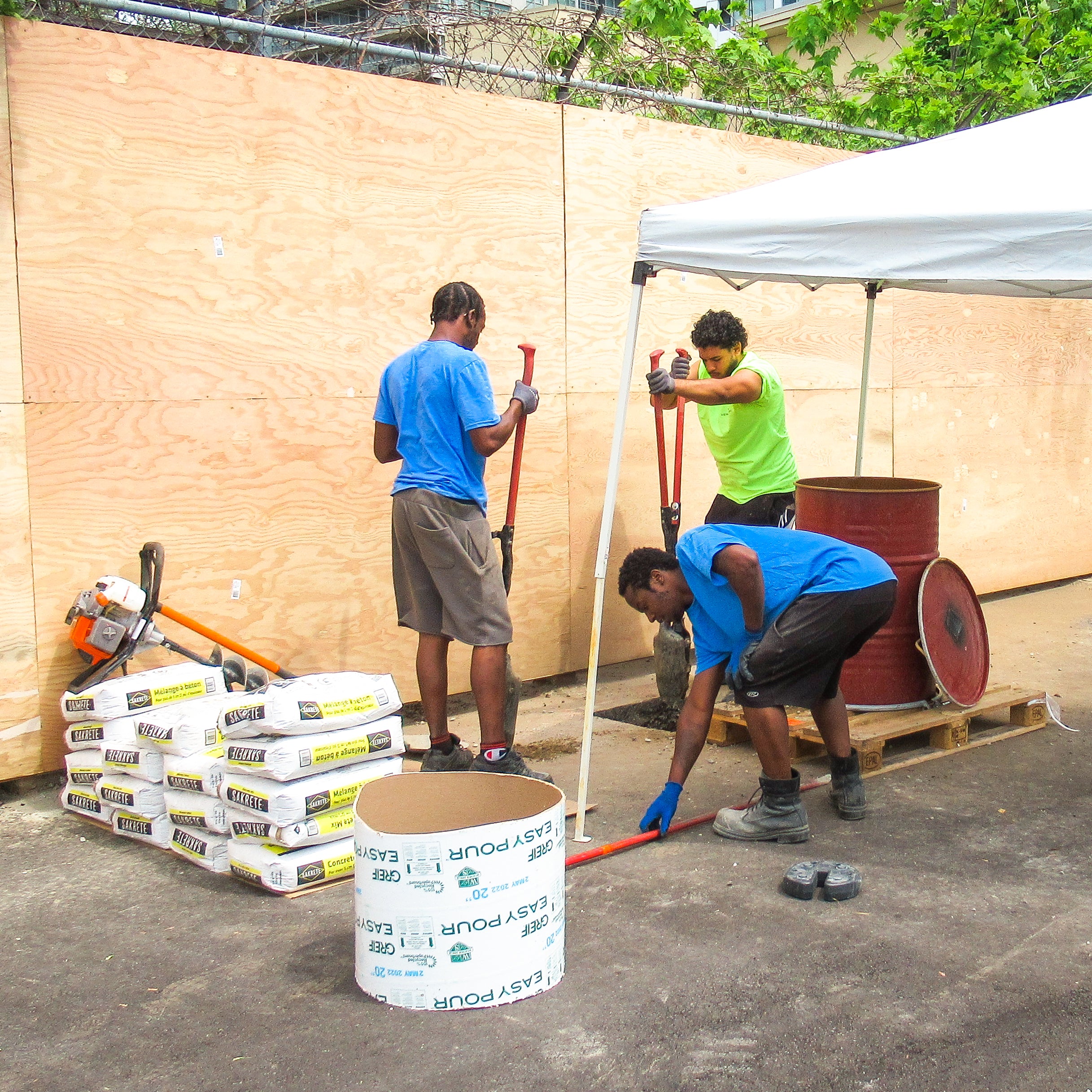 Installation - Basketball System (TORONTO Area) Minimum 2-Separate Day Process - DIY Court Canada