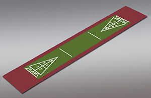 Shuffleboard Court Kit - Single 9'7" x 51'10" (S15) - DIY Court Canada