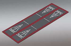 Shuffleboard Court Kit - Double 17'3" x 47'7" (S16) - DIY Court Canada
