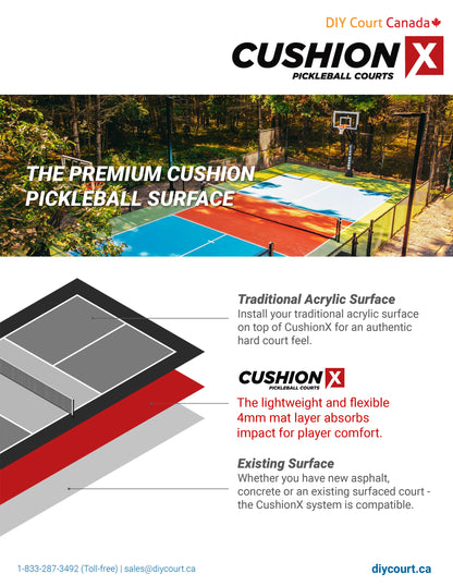 CushionX - Premium Pickleball Court & Installation - DIY Court Canada