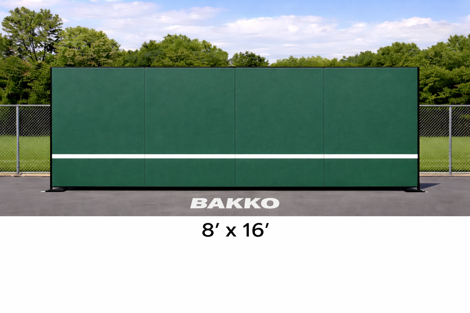 Bakko Backboard - Tennis Court Training Rebounder Wall (6 sizes available)