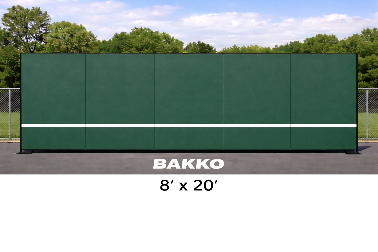 Bakko Backboard - Tennis Court Training Rebounder Wall (6 sizes available)