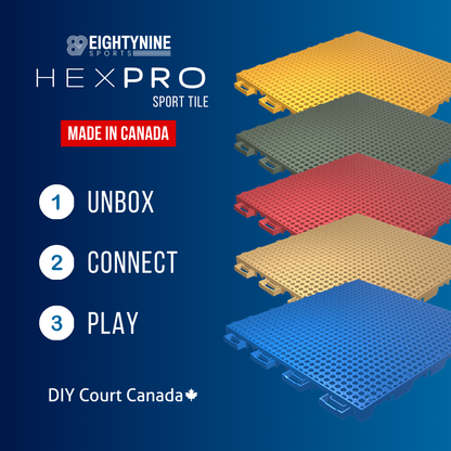 Pickleball Court Kit - 30'4" x 60'4" - Regulation Size | HEXPRO Sport Tile (PC2)