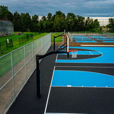CITY HOOPS - Gooseneck+ Basketball Hoop - DIY Court Canada