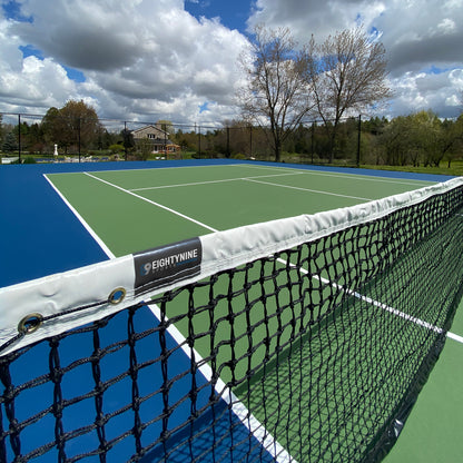 EIGHTYNINE Sports - Professional Tennis Net & Center Strap - DIY Court Canada