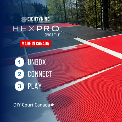 Basketball Full Court Kit - 50'4" x 84'4" | HEXPRO Sport Tile (FC3)