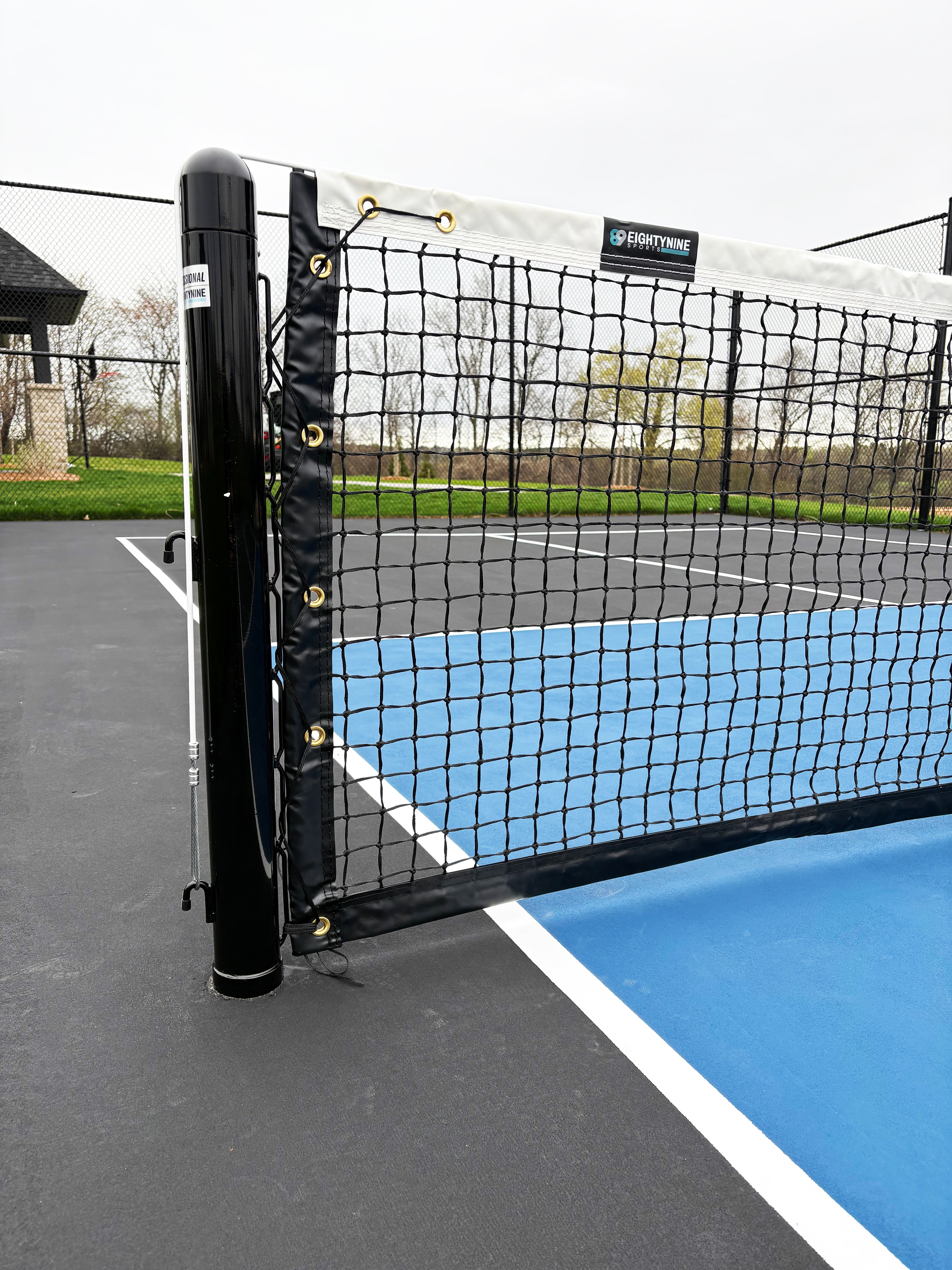 EIGHTYNINE Sports - Professional Pickleball Posts - 3" Diameter, In-Ground