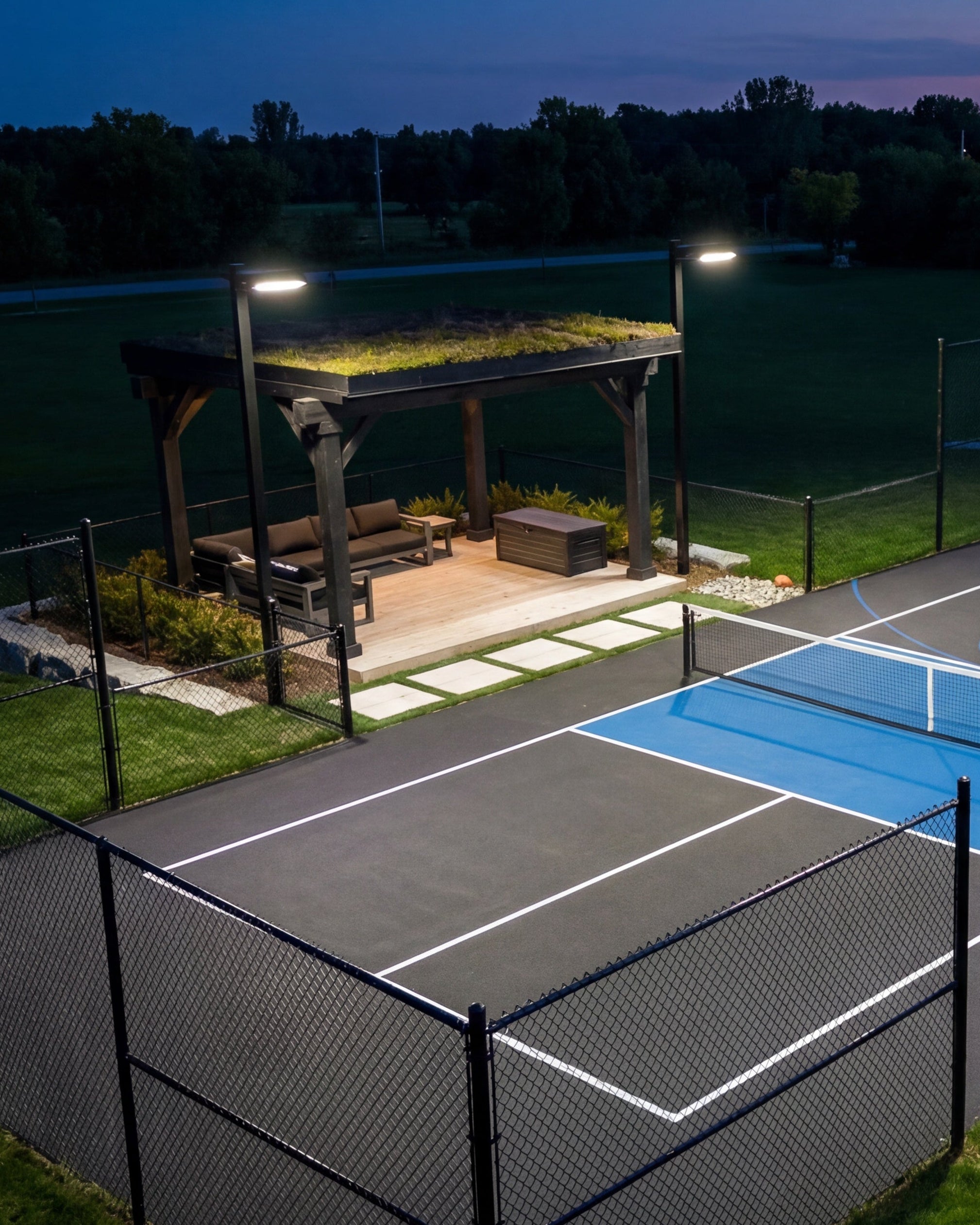 LED Light System - 15ft Pole & Dual LED Fixture
