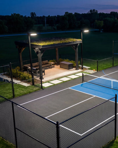LED Light System - 15ft Pole & Single LED Fixture