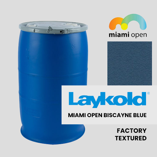 Laykold Advantage Colorcoat (Factory Textured) - Official Miami Open Biscayne Blue - DIY Court Canada