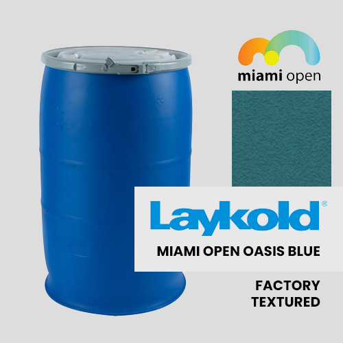 Laykold Advantage Colorcoat (Factory Textured) - Official Miami Open Oasis Blue - DIY Court Canada