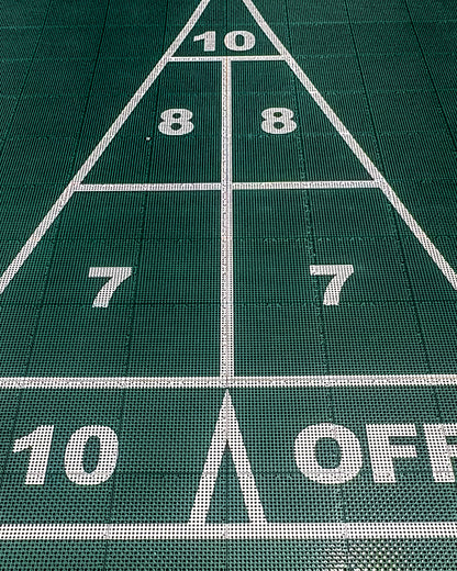 Shuffleboard Court Kit - 8'4" x 41'4" | HEXPRO Sport Tile (SC2)