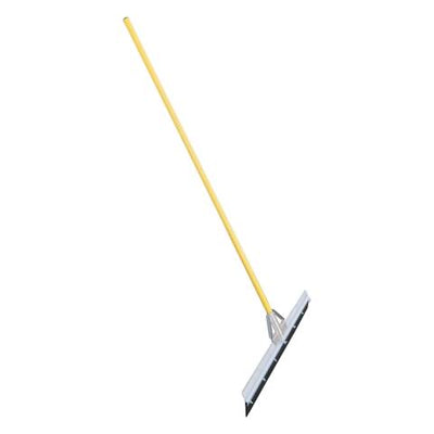 Seal Coat Squeegee, 36" Round Edge Non-tapered Blade, 7ft Oversized Powder-coated Yellow Aluminum w/ Cushion Grip - DIY Court Canada
