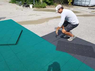 Installation - VersaCourt Surface - (Cost per sq. ft.) - DIY Court Canada