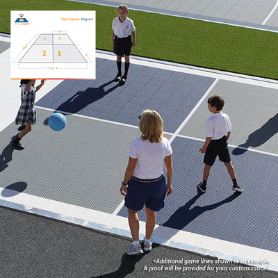 Four Square Lines - DIY Court Canada