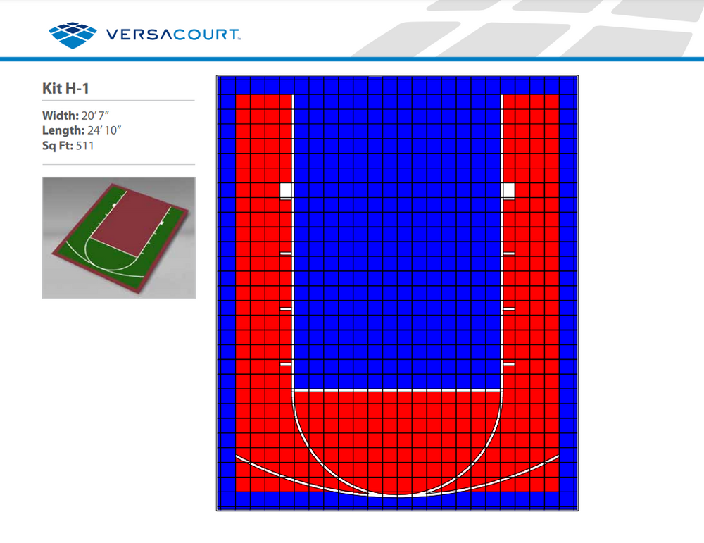 Backyard Basketball Full Court Kit - Custom Sizes & Colours (H1) – DIY ...