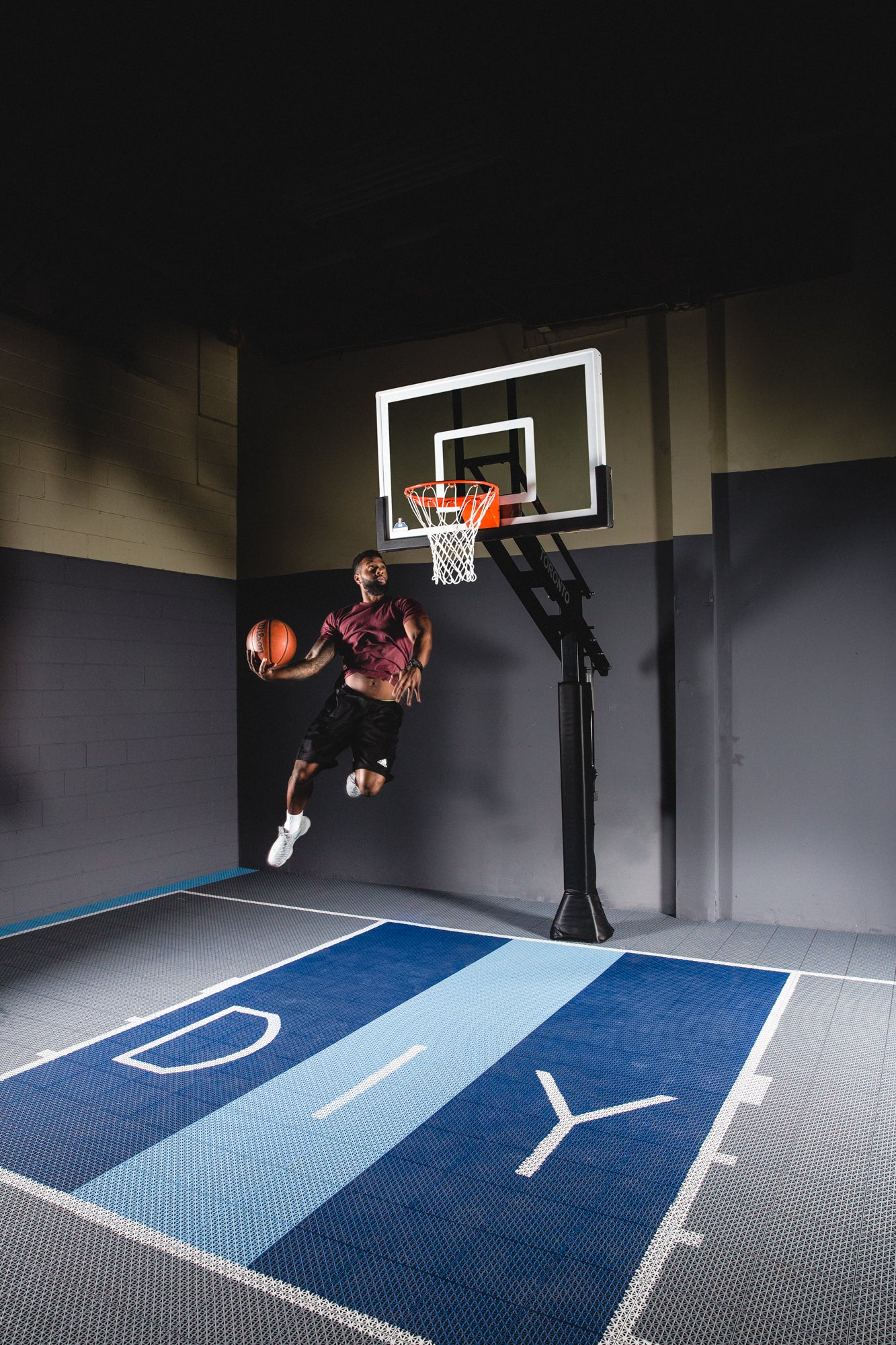 Basketball Court Kit - Full Court 44'3" x 75'6" (F12) - DIY Court Canada
