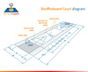Shuffleboard (Single Court) Lines - DIY Court Canada