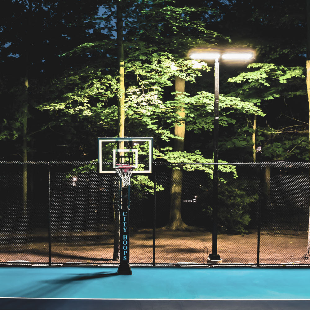 Led Light Square Court LED Lighting For Outdoor Court - 15' Pole, Dual Head Fixture – DIY ...