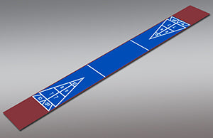 Shuffleboard Court Kit - Single 6'3" x 51'10" (S11) - DIY Court Canada