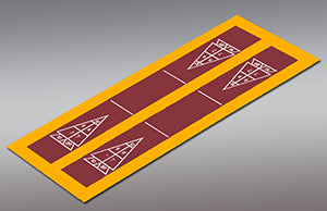 Shuffleboard Court Kit - Double 19'9" x 51'10" (S19) - DIY Court Canada