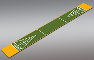Shuffleboard Court Kit - Single 6'3" x 47'7" (S6) - DIY Court Canada