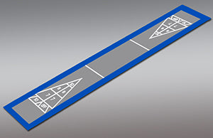 Shuffleboard Court Kit - Single 7'11" x 47'7" (S8) - DIY Court Canada
